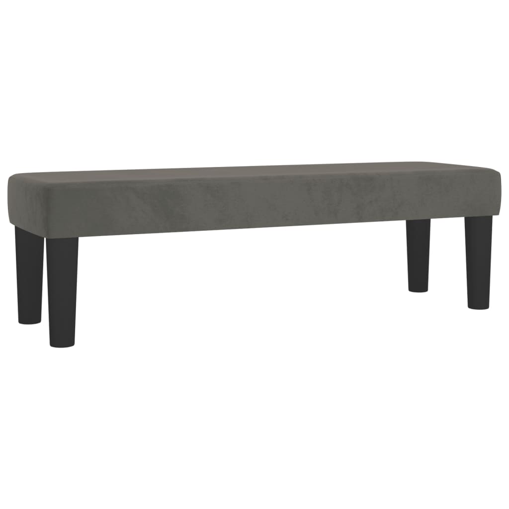 Sommier à lattes de lit et matelas Gris foncé 160x200cm Velours - XIOS