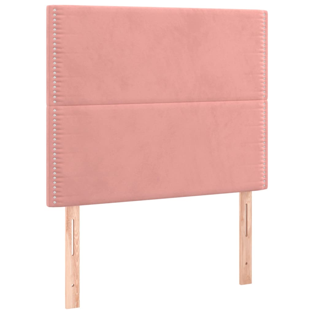 Sommier à lattes de lit et matelas Rose 80x200 cm Velours - XIOS