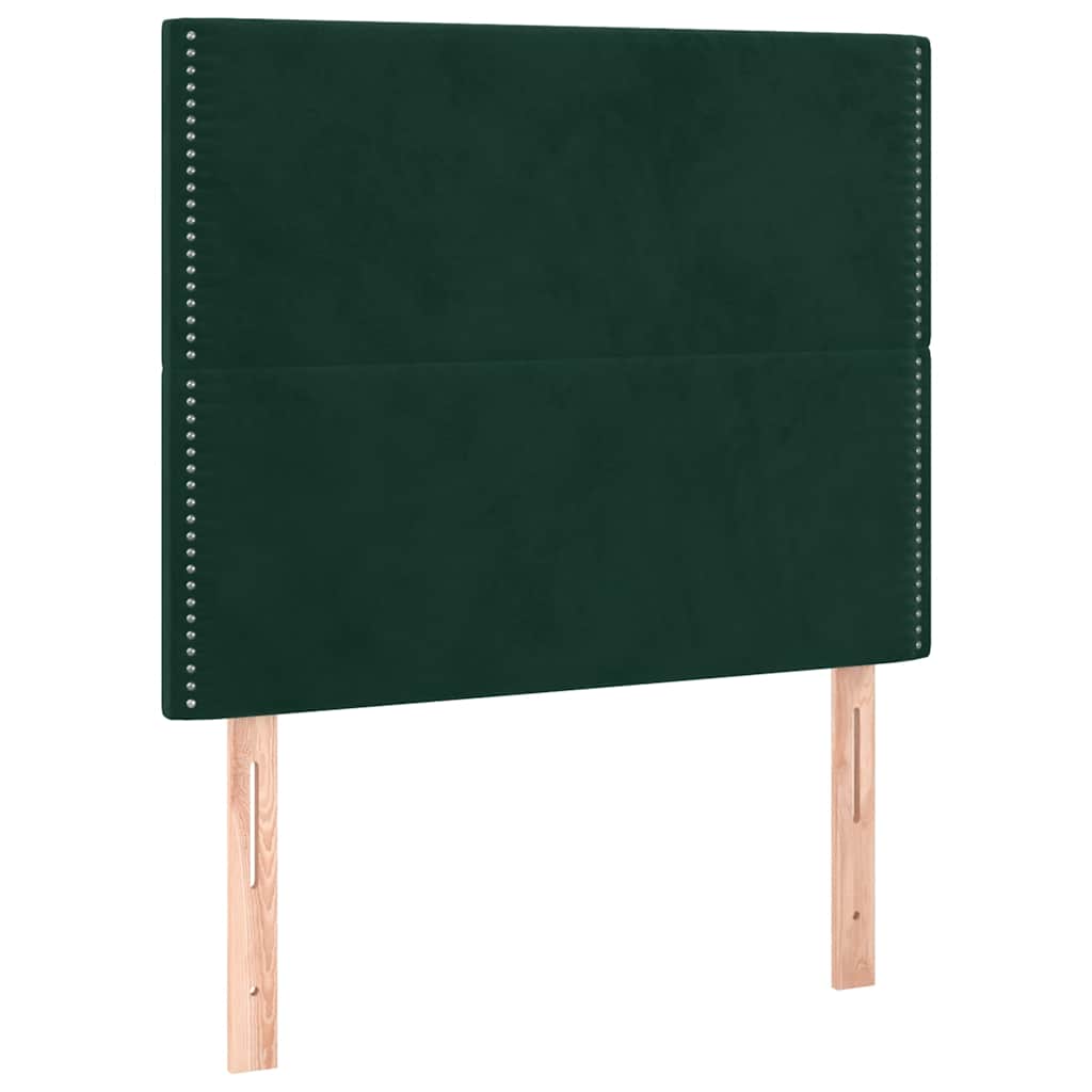 Sommier à lattes de lit avec matelas Vert foncé 100x200 cm - XIOS