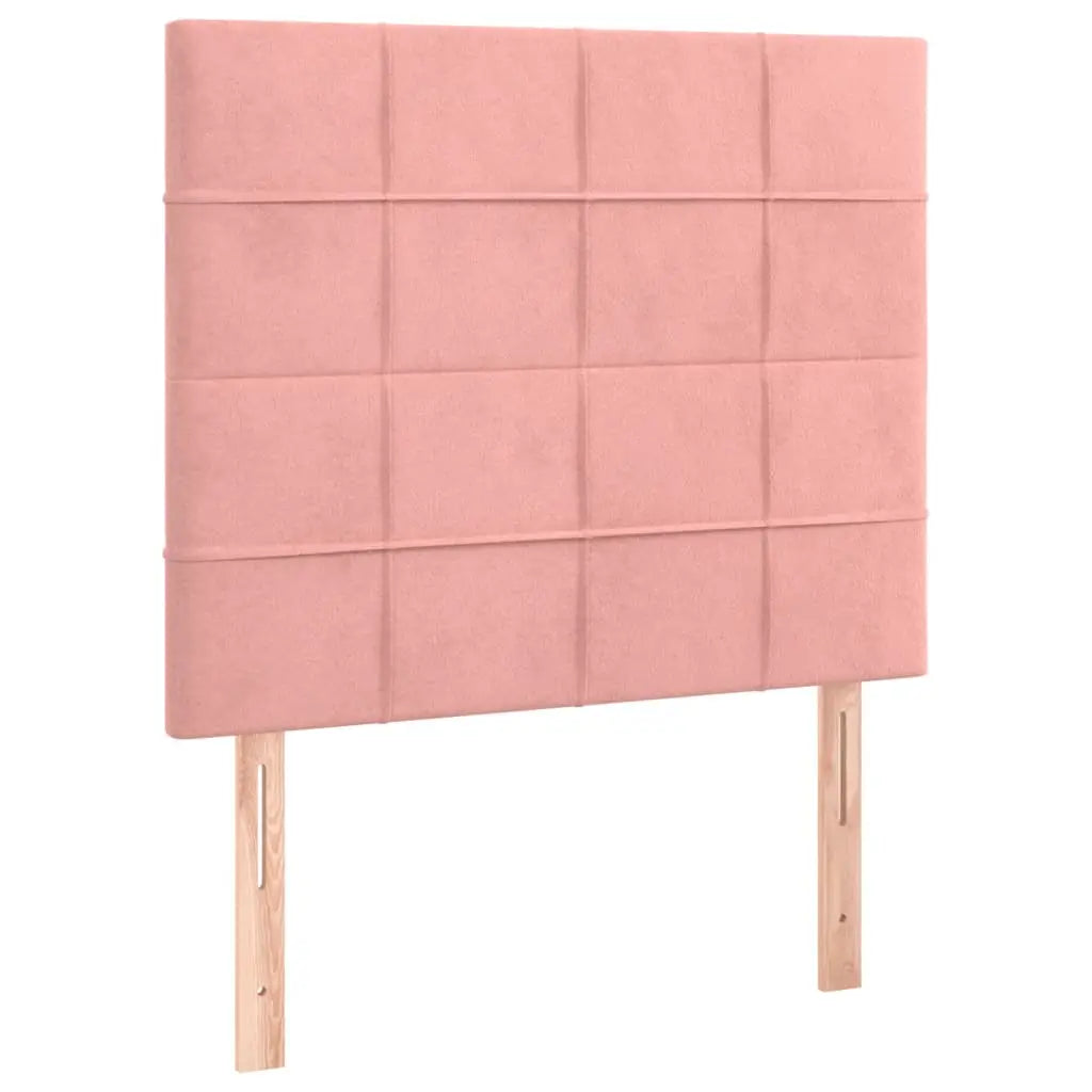 Sommier à lattes de lit avec matelas Rose 90x200 cm Velours - XIOS