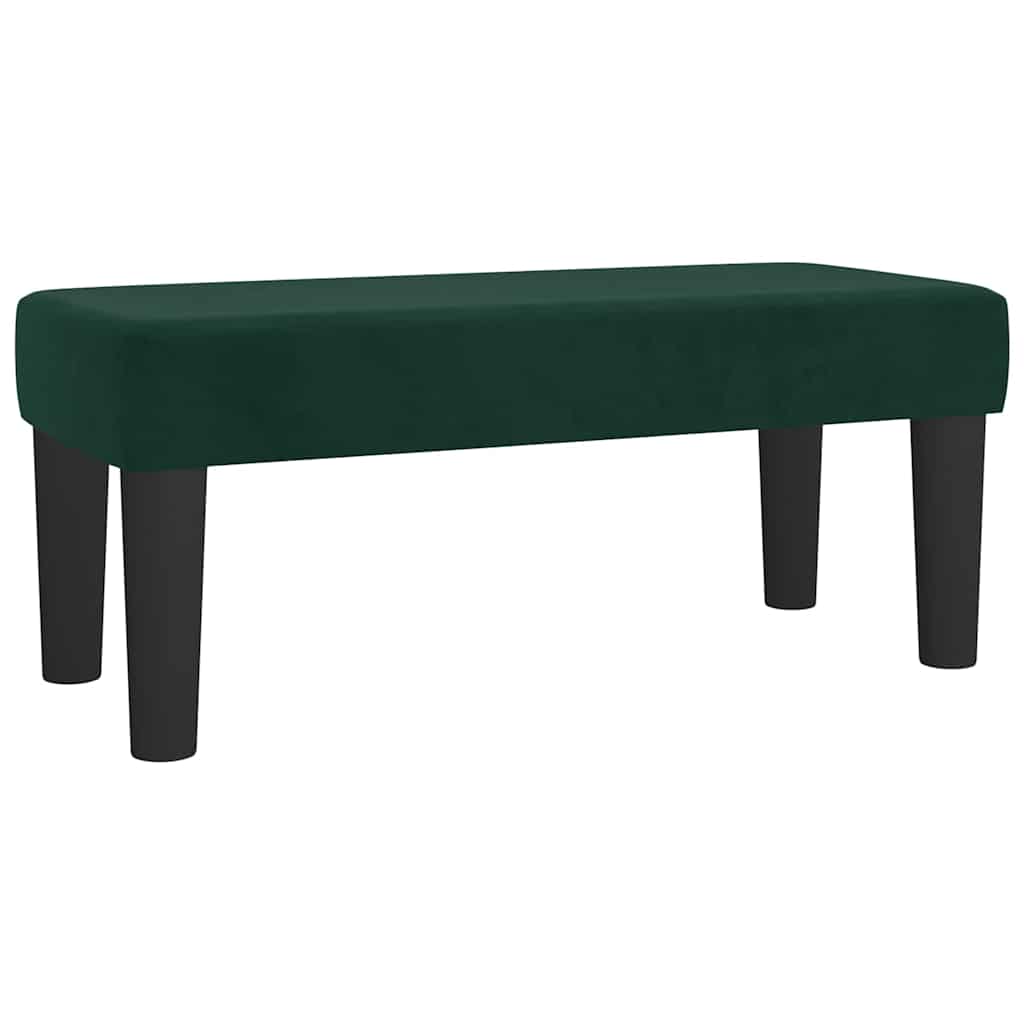 Sommier à lattes de lit et matelas Vert foncé 120x200cm Velours - XIOS