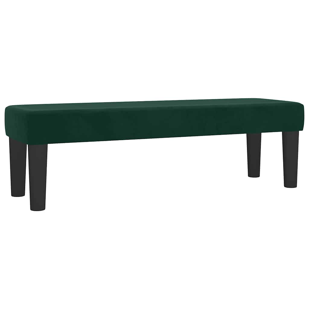 Sommier à lattes de lit et matelas Vert foncé 140x190cm Velours