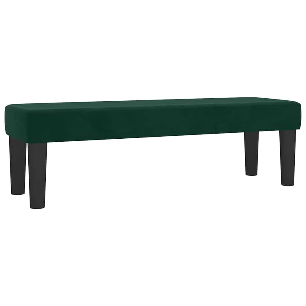 Sommier à lattes de lit et matelas Vert foncé 160x200cm Velours
