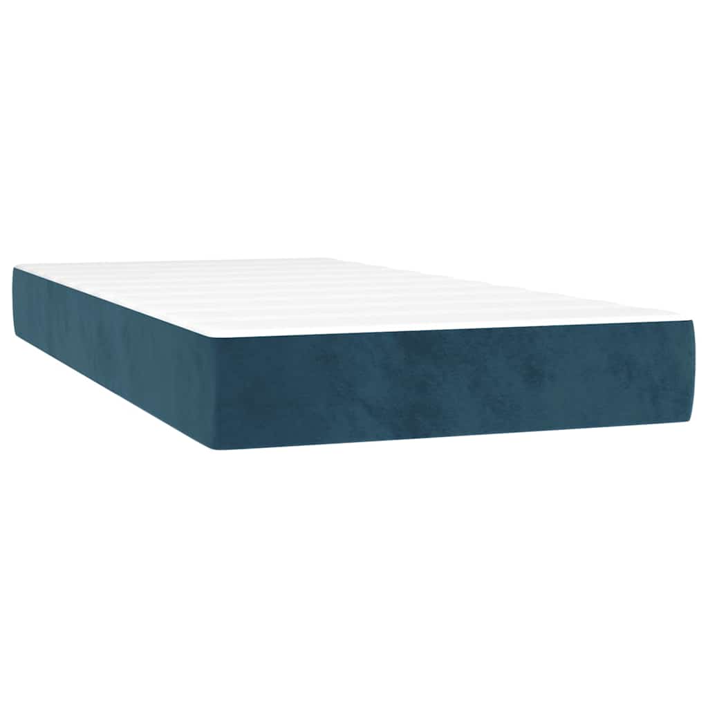 Sommier à lattes de lit avec matelas Bleu foncé 90x190 cm - XIOS