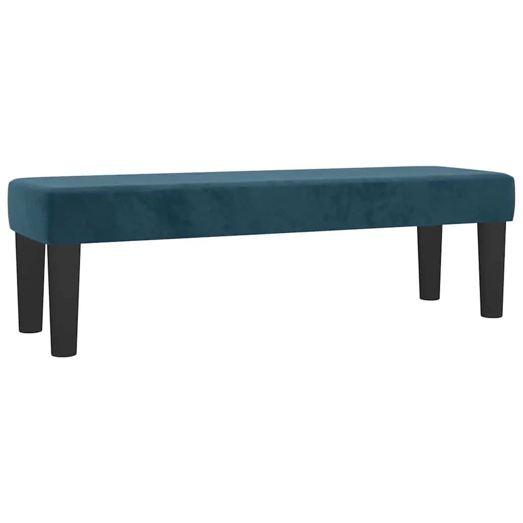 Sommier à lattes de lit et matelas Bleu foncé 140x190cm Velours - XIOS