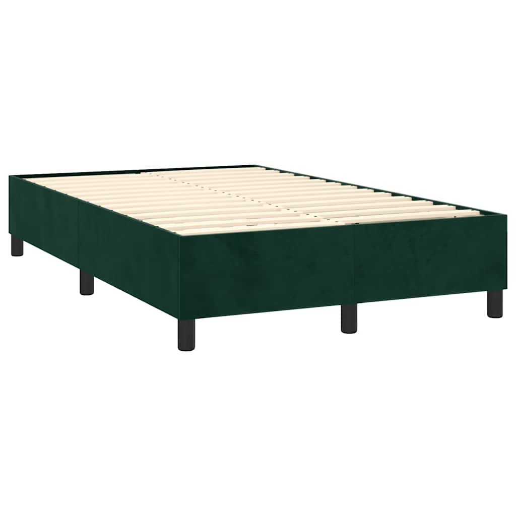 Sommier à lattes de lit et matelas Vert foncé 120x200cm Velours - XIOS
