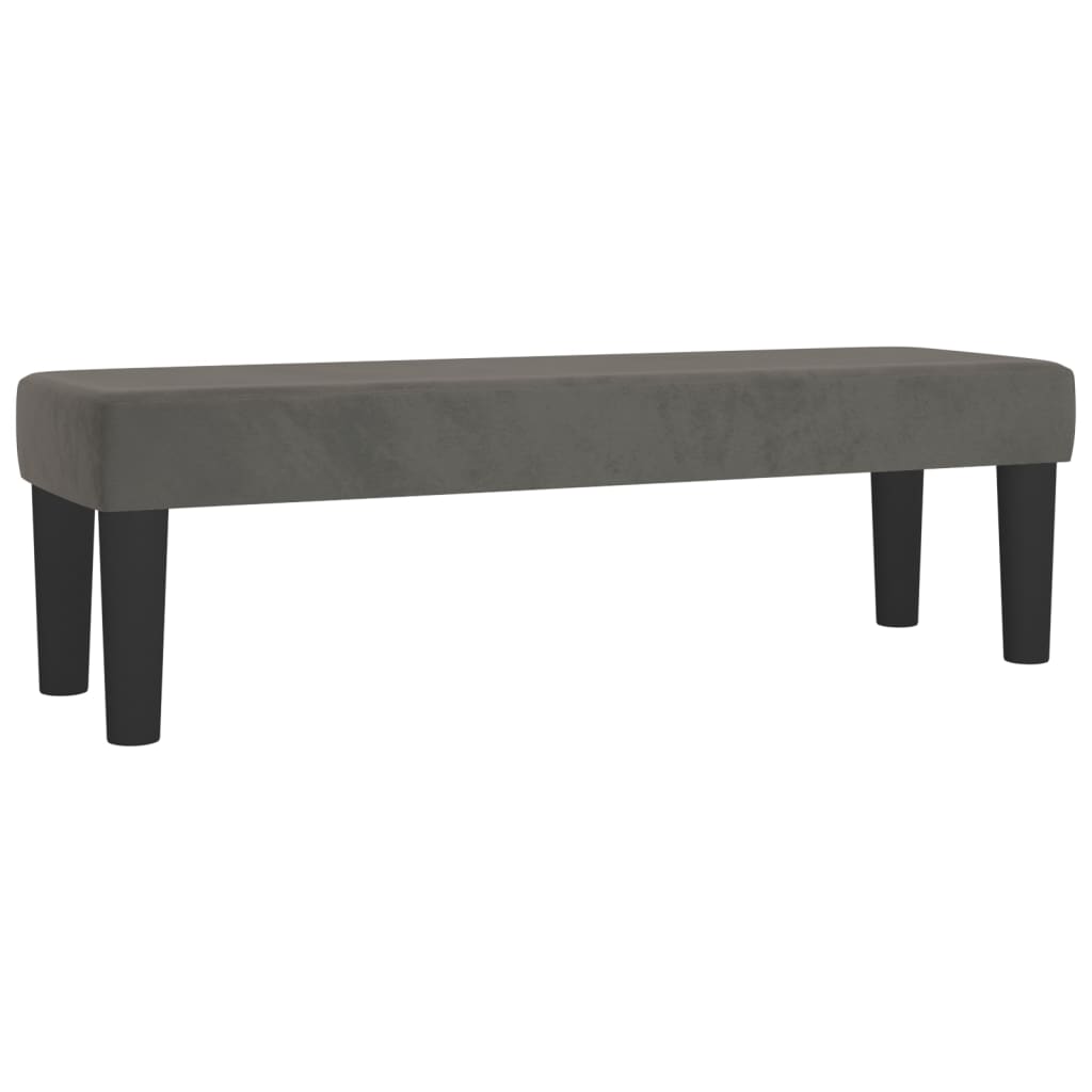 Sommier à lattes de lit et matelas Gris foncé 140x190cm Velours - XIOS