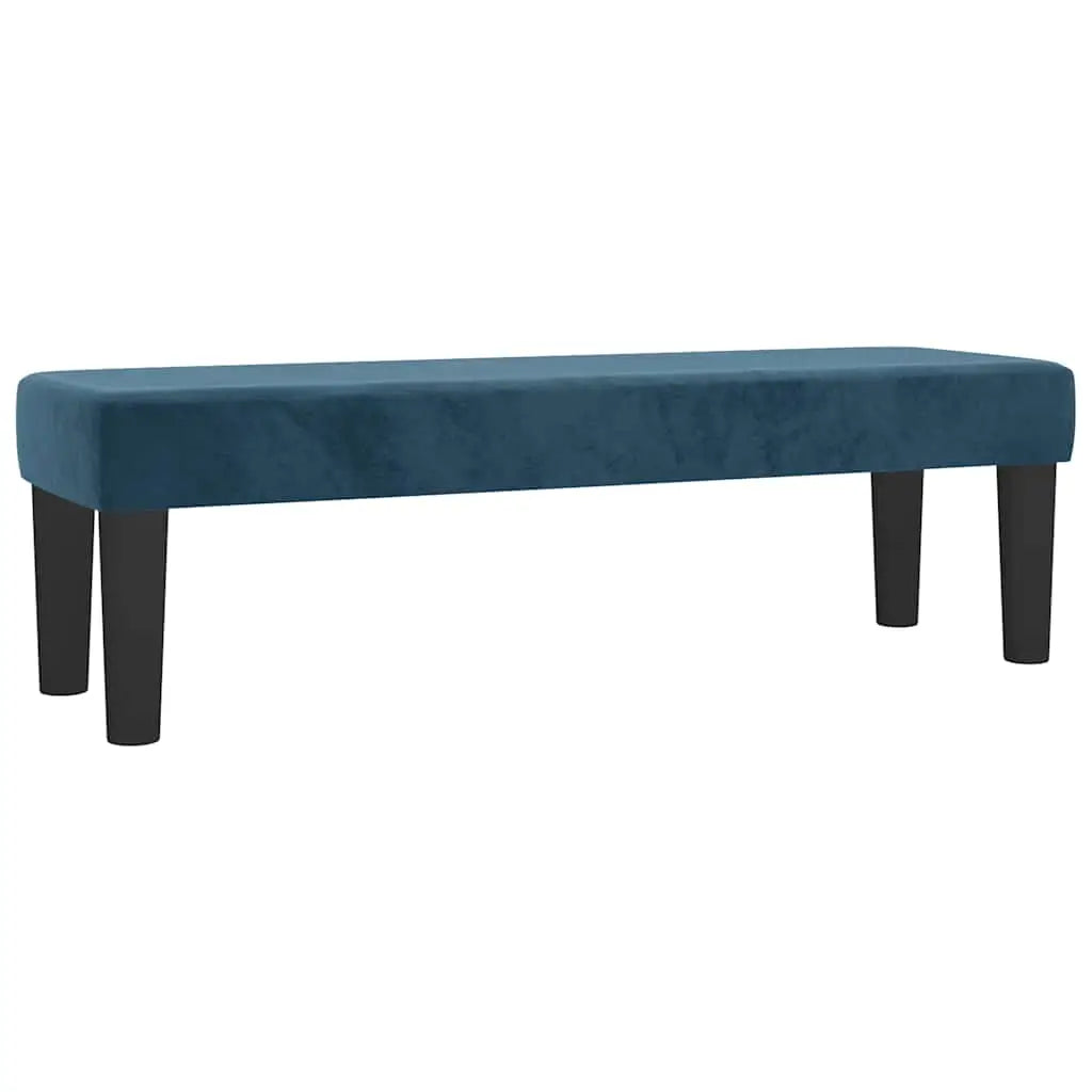 Sommier à lattes de lit et matelas Bleu foncé 140x190cm Velours - XIOS