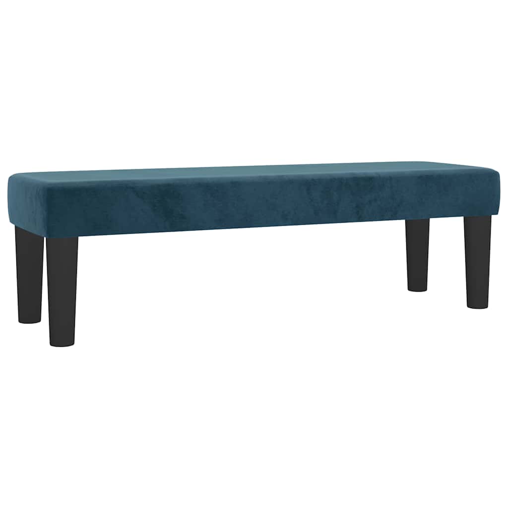 Sommier à lattes de lit et matelas Bleu foncé 140x200cm Velours