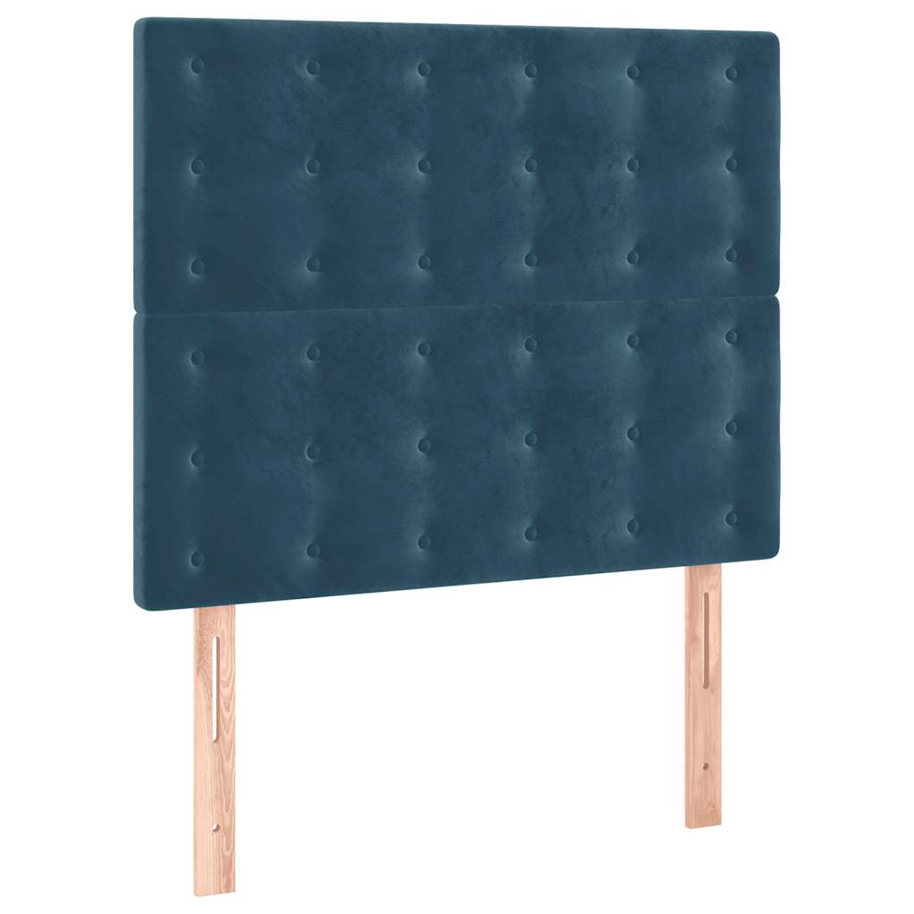 Sommier à lattes de lit avec matelas Bleu foncé 90x200 cm - XIOS