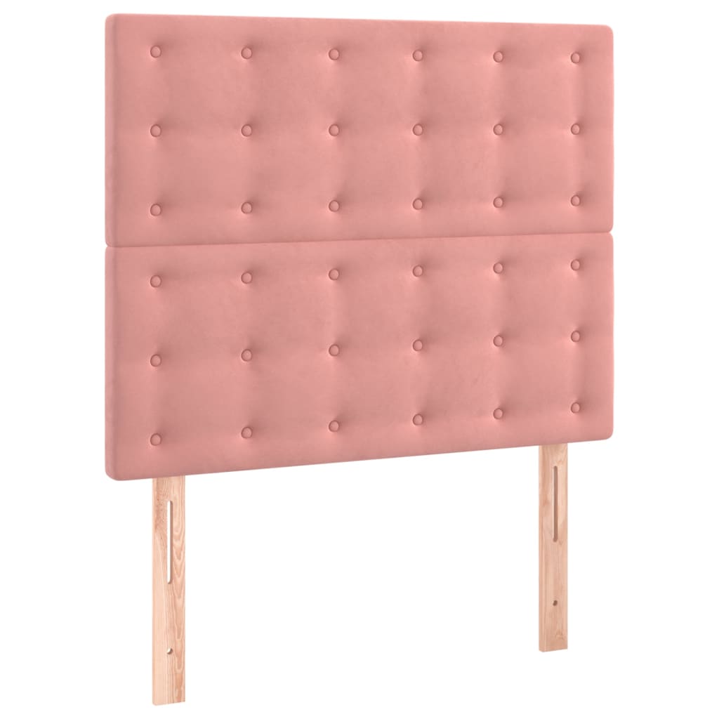 Sommier à lattes de lit avec matelas Rose 120x200 cm Velours - XIOS