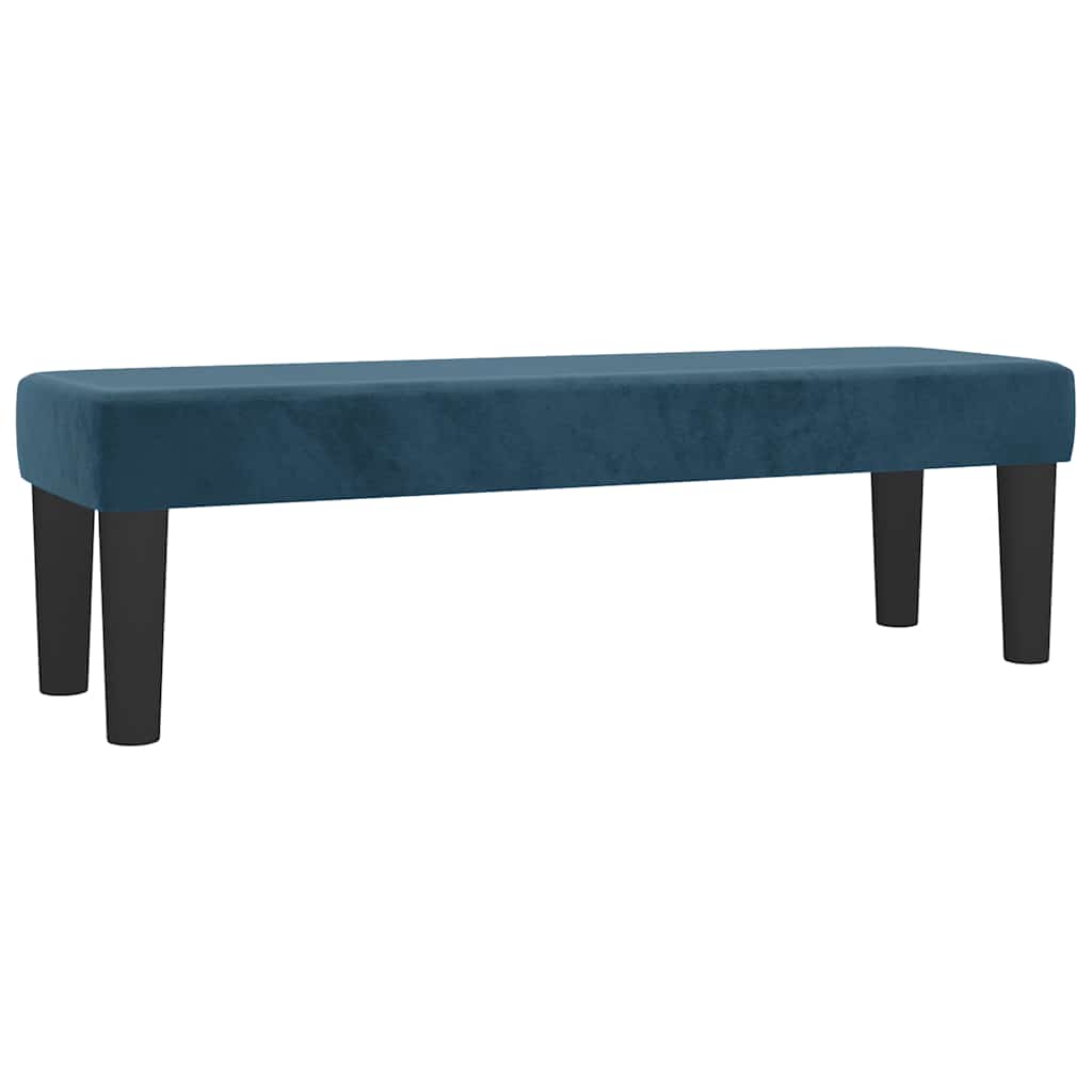 Sommier à lattes de lit et matelas Bleu foncé 140x190cm Velours - XIOS