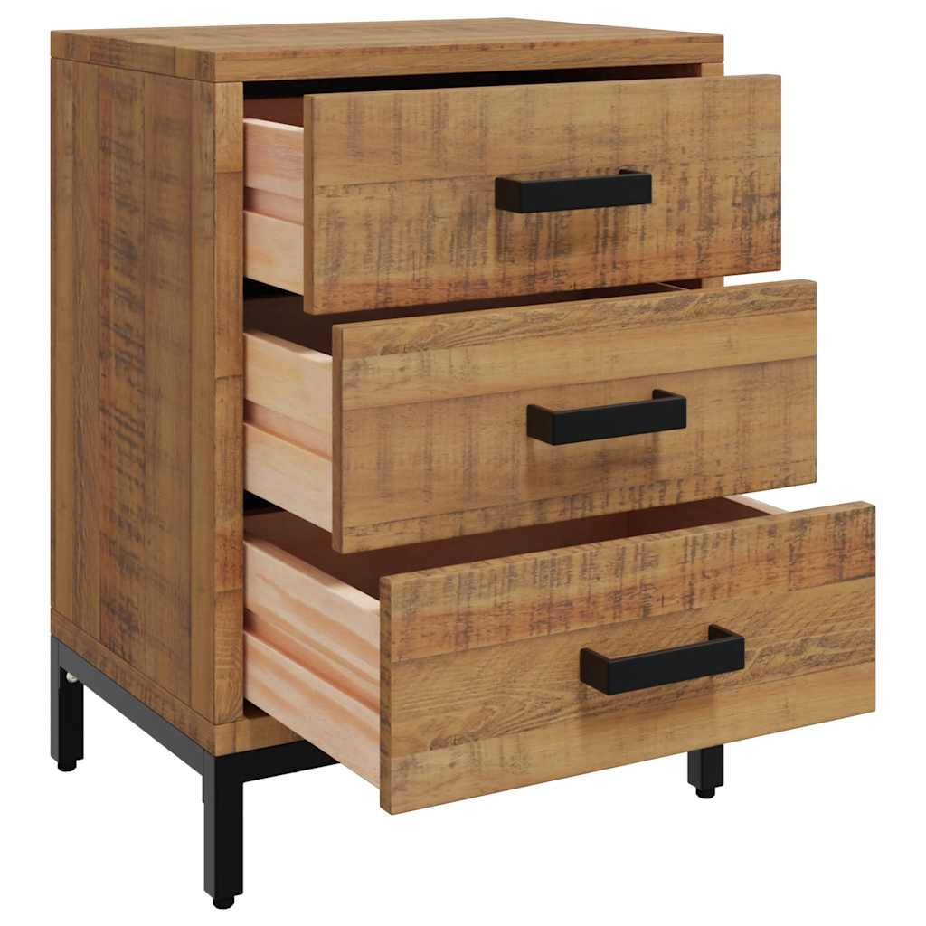 Tables de chevet 2 pcs 40x30x55 cm Bois de pin massif - XIOS