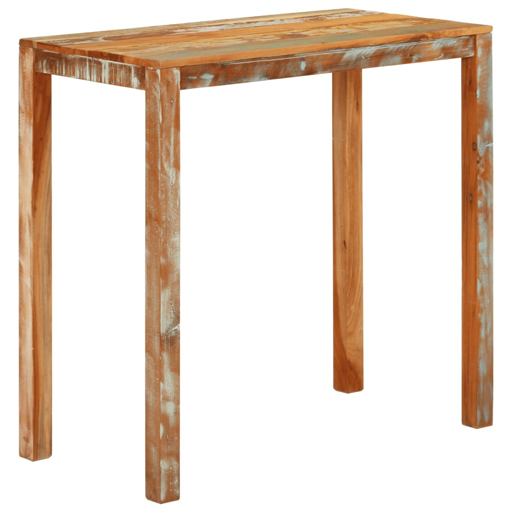 Table de bar 112x55x108 cm Bois massif de récupération - XIOS