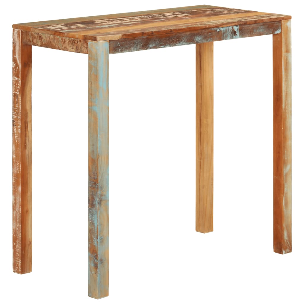 Table de bar 112x55x108 cm Bois massif de récupération - XIOS