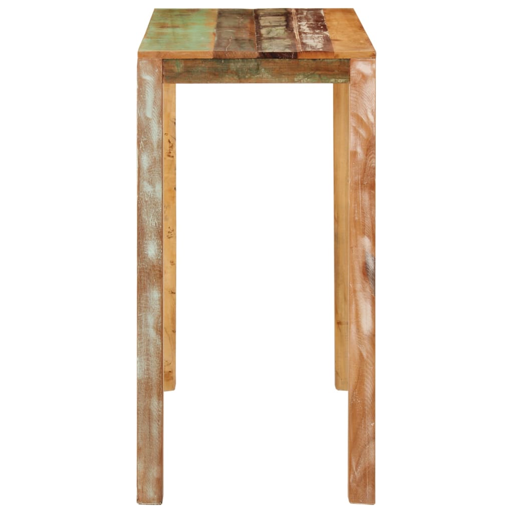Table de bar 112x55x108 cm Bois massif de récupération - XIOS