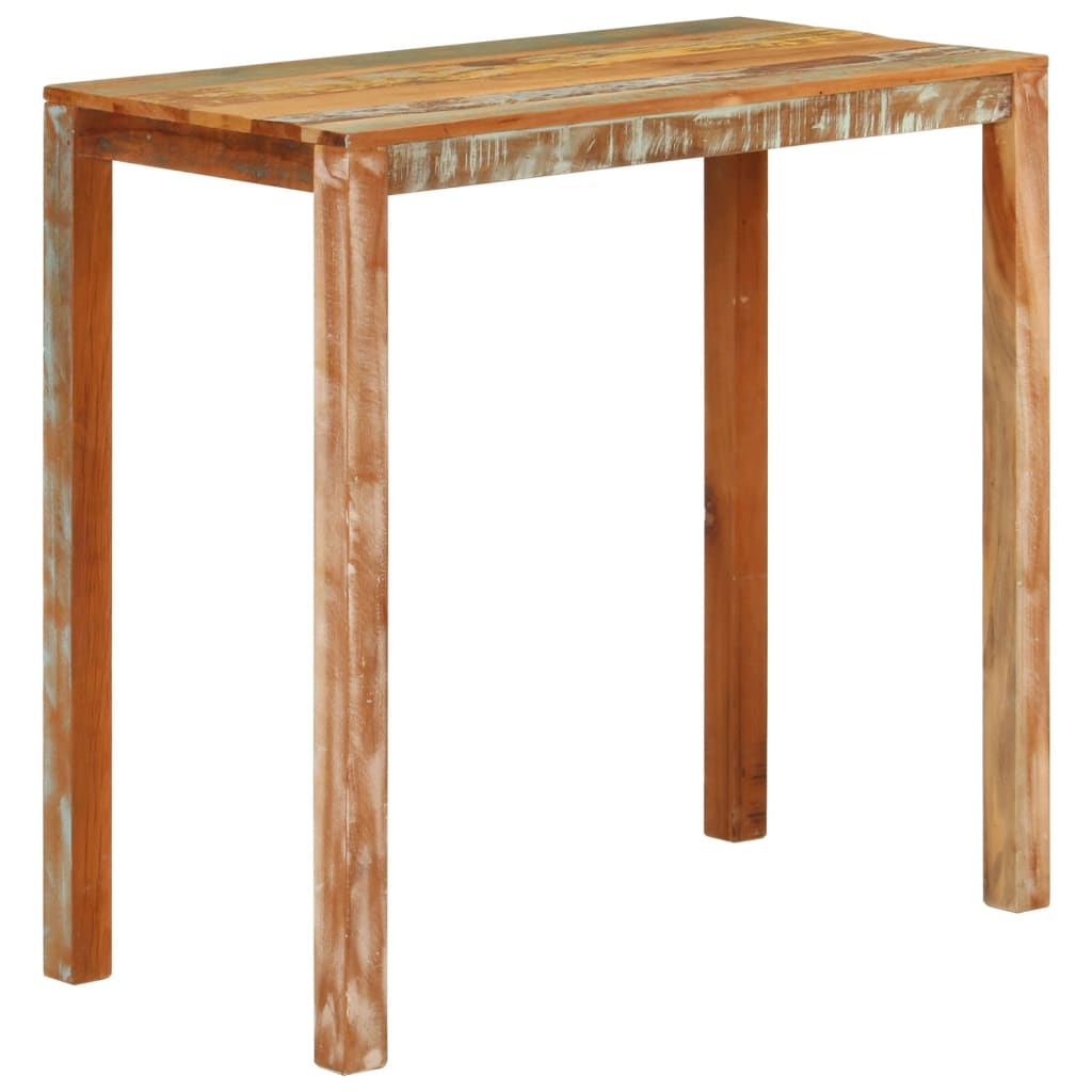 Table de bar 112x55x108 cm Bois massif de récupération - XIOS