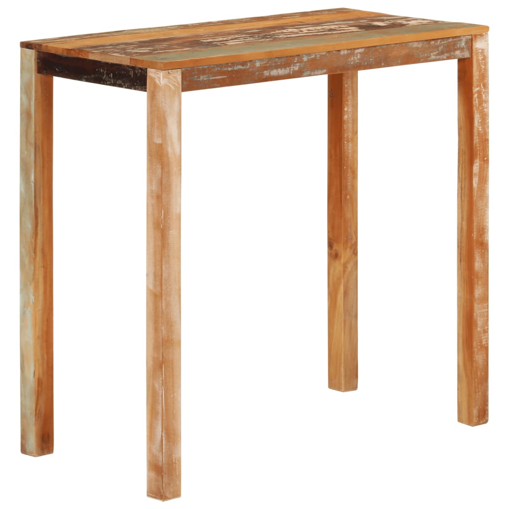 Table de bar 112x55x108 cm Bois massif de récupération - XIOS