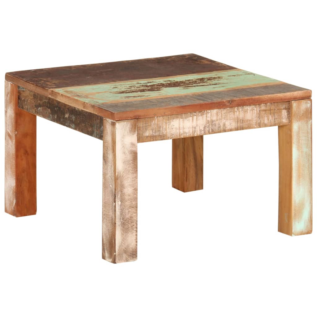 Table basse 55x55x35 cm Bois de récupération massif - XIOS