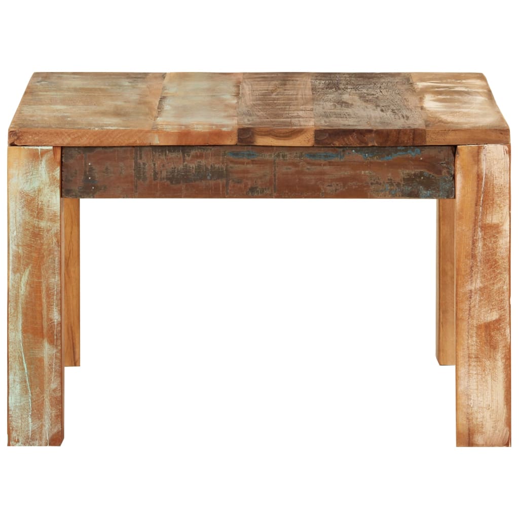 Table basse 55x55x35 cm Bois de récupération massif - XIOS