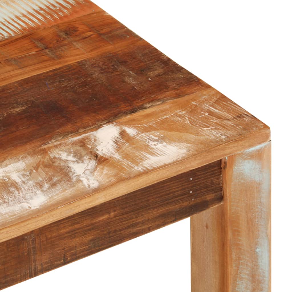 Table basse 55x55x35 cm Bois de récupération massif - XIOS