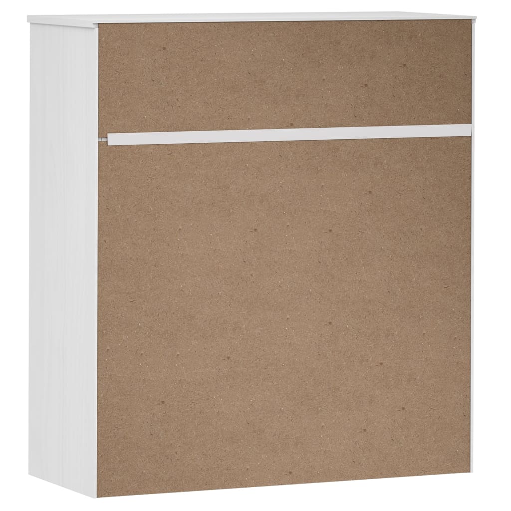 Dessus de buffet MOLDE Blanc 90x35x100 cm Bois massif de pin - XIOS