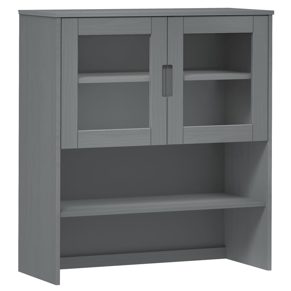 Dessus de buffet MOLDE Gris 90x35x100 cm Bois massif de pin - XIOS