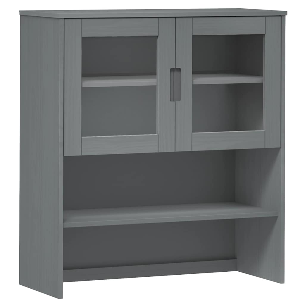 Dessus de buffet MOLDE Gris 90x35x100 cm Bois massif de pin - XIOS