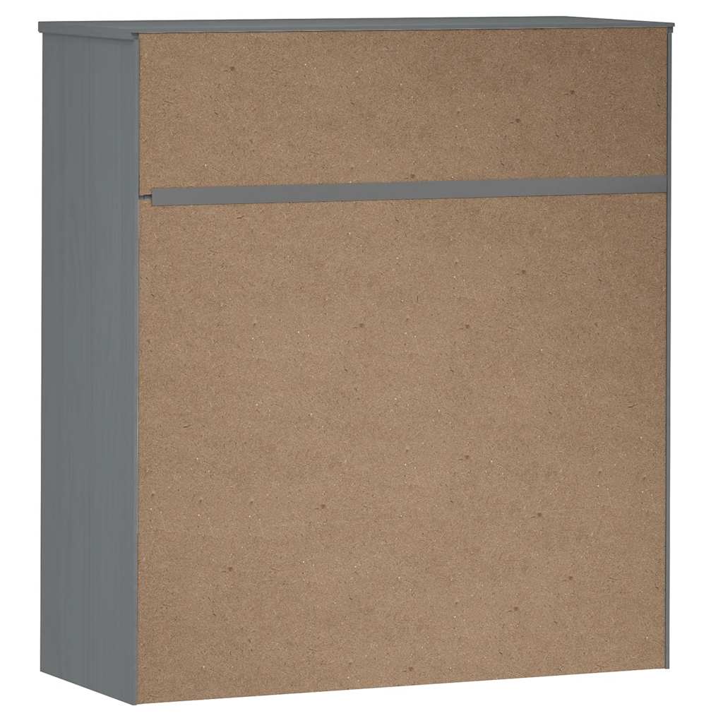 Dessus de buffet MOLDE Gris 90x35x100 cm Bois massif de pin - XIOS