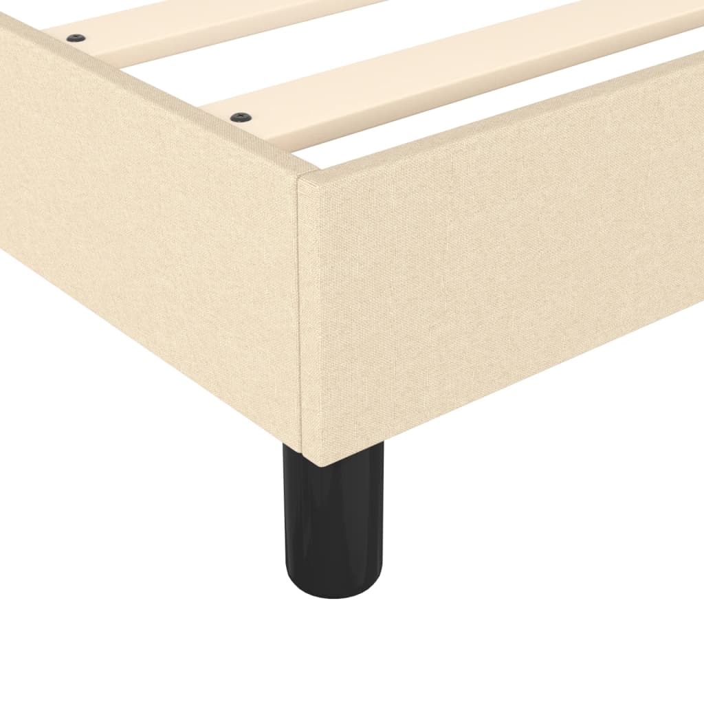 Sommier à lattes de lit avec matelas Crème 80x200 cm Tissu - XIOS