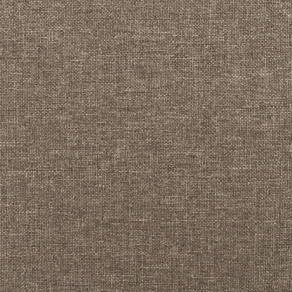 Sommier à lattes de lit avec matelas Taupe 90x190 cm Tissu - XIOS