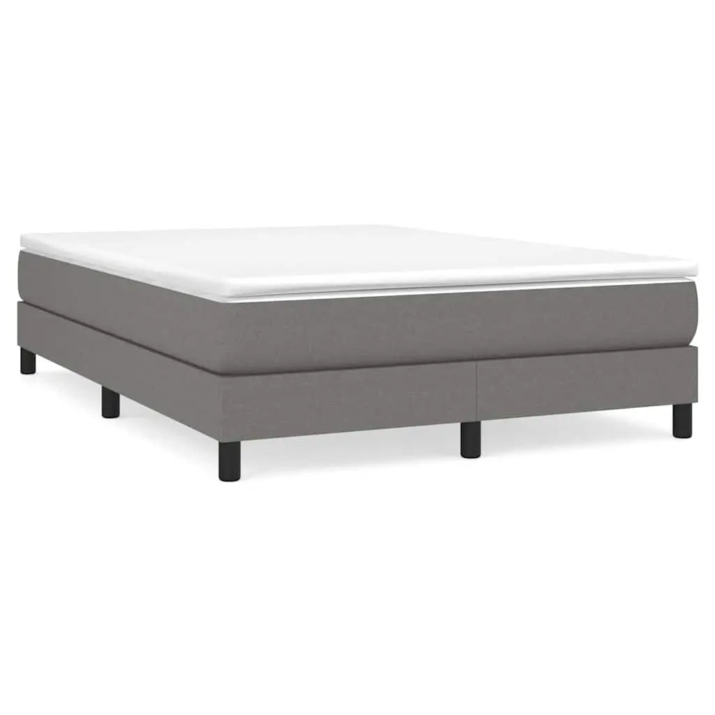 Sommier à lattes de lit avec matelas Gris foncé 160x200cm Tissu - XIOS