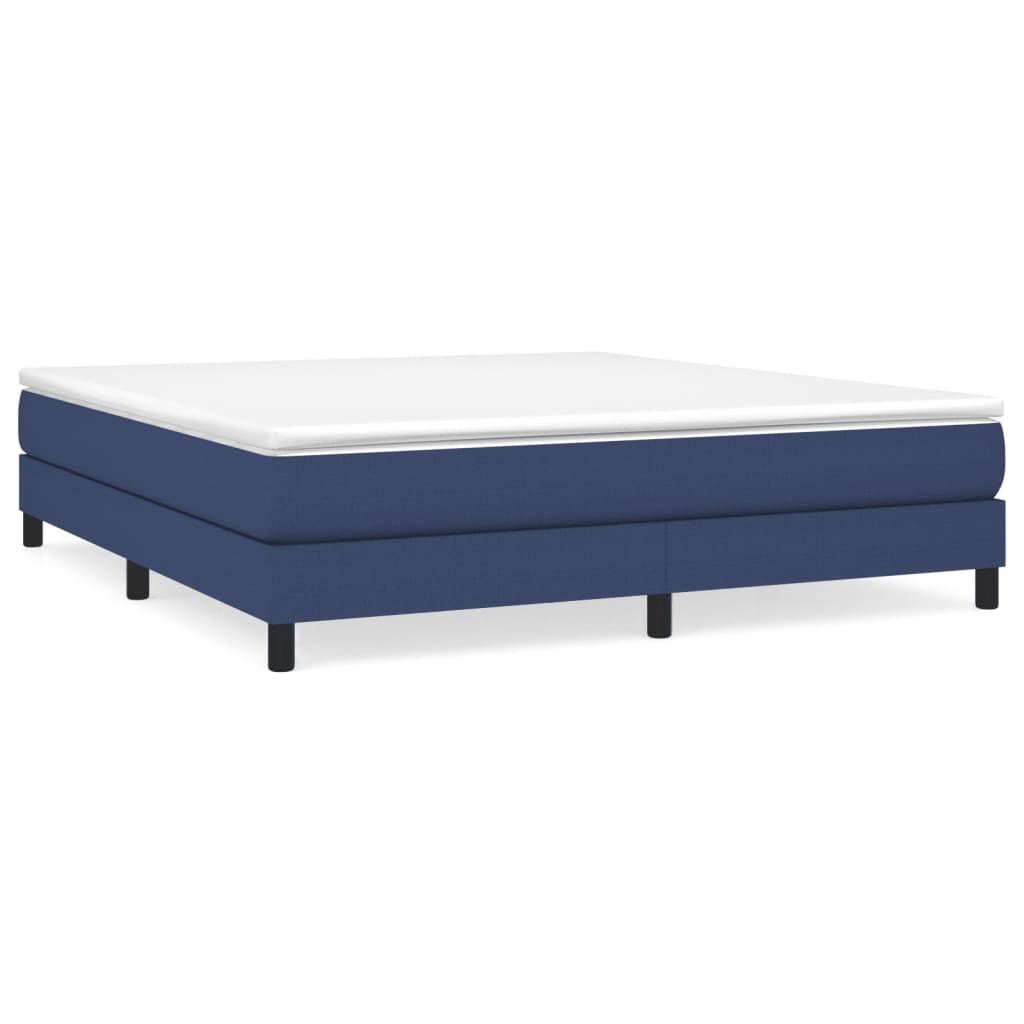 Sommier à lattes de lit avec matelas Bleu 180x200 cm Tissu - XIOS