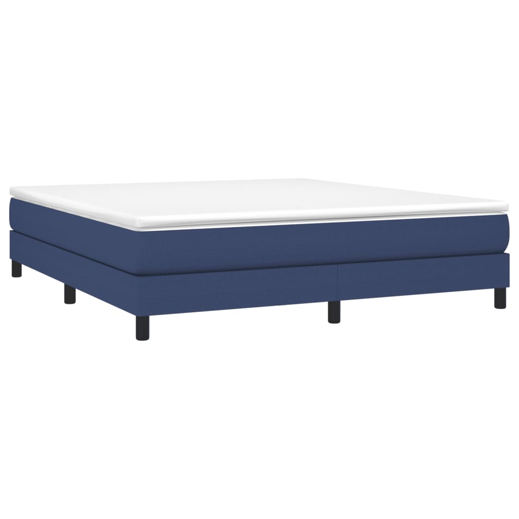Sommier à lattes de lit avec matelas Bleu 180x200 cm Tissu - XIOS