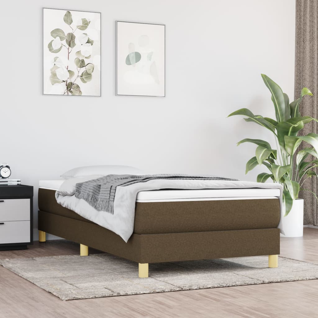 Sommier à lattes de lit avec matelas Marron foncé 80x200 cm - XIOS