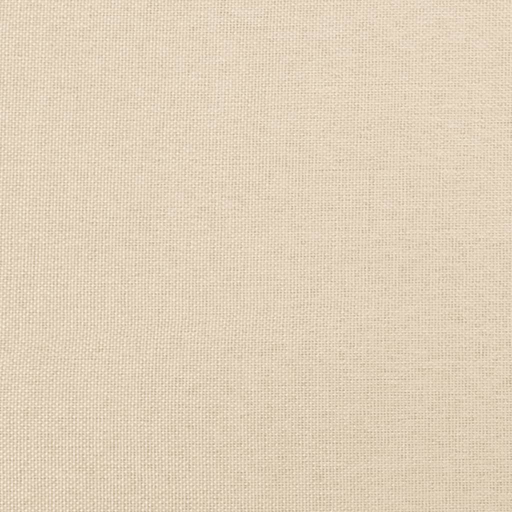 Sommier à lattes de lit avec matelas Crème 100x200 cm Tissu - XIOS