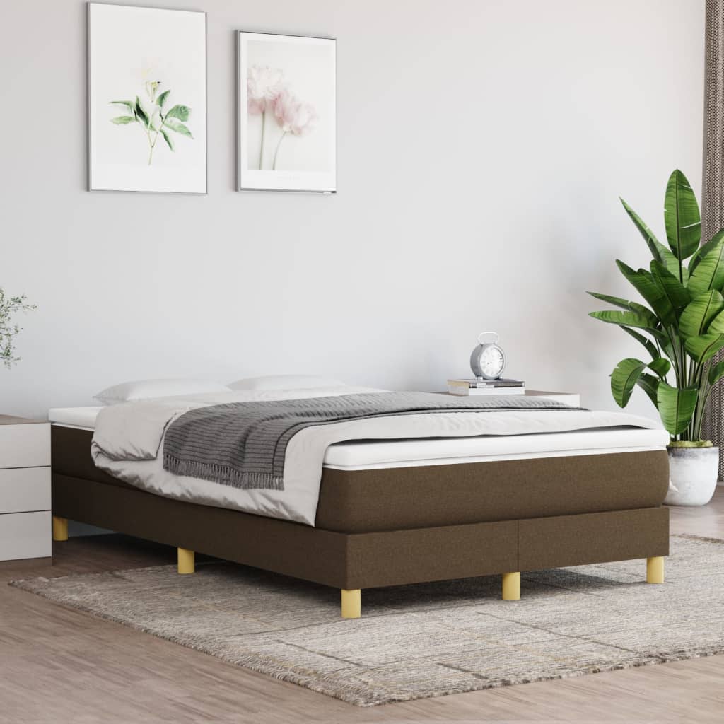 Sommier à lattes de lit avec matelas Marron foncé 120x200 cm - XIOS