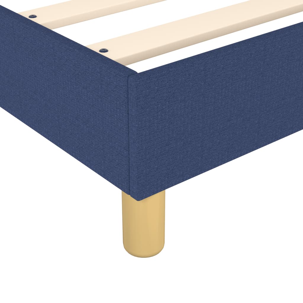 Sommier à lattes de lit avec matelas Bleu 140x200 cm Tissu - XIOS