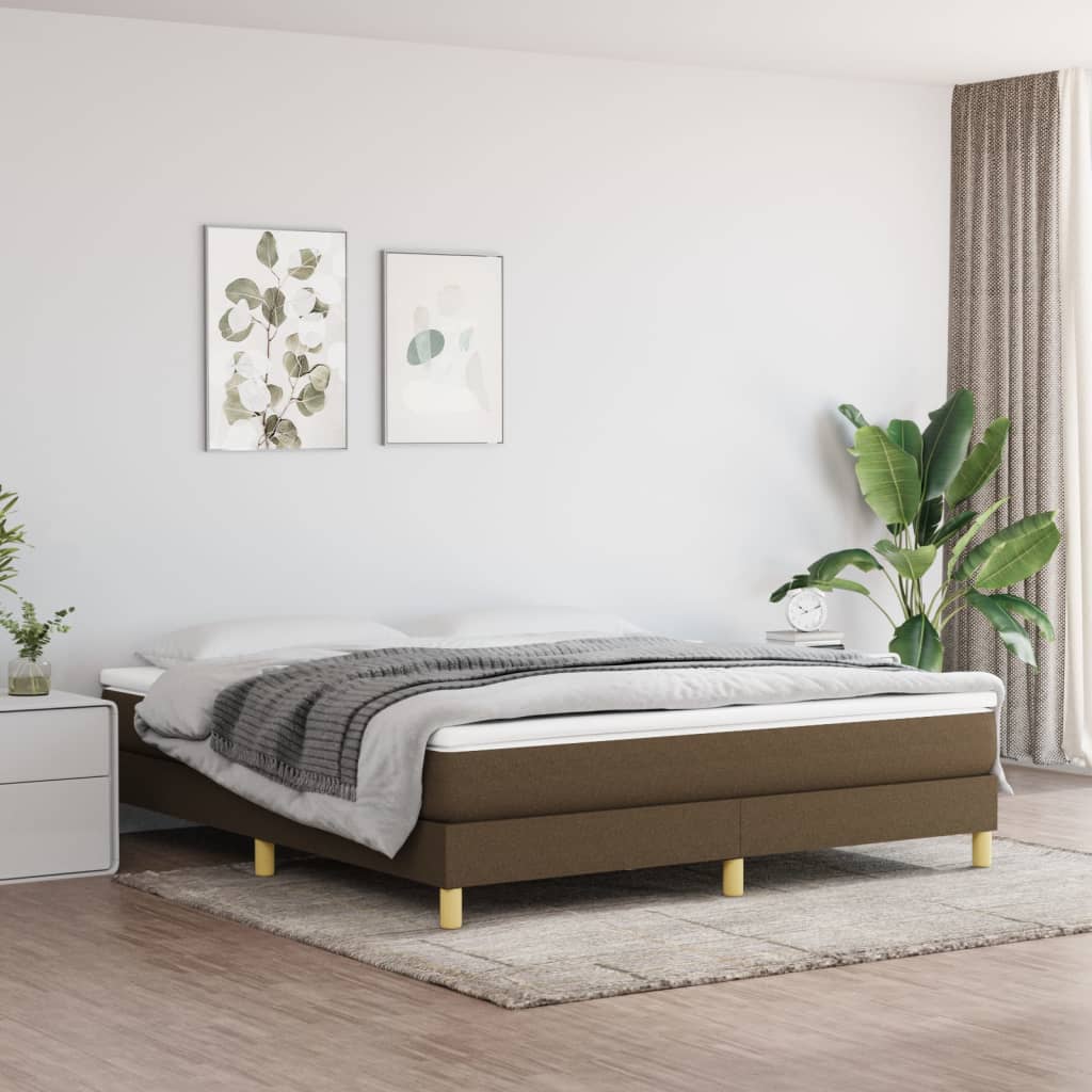 Sommier à lattes de lit avec matelas Marron foncé 180x200 cm - XIOS