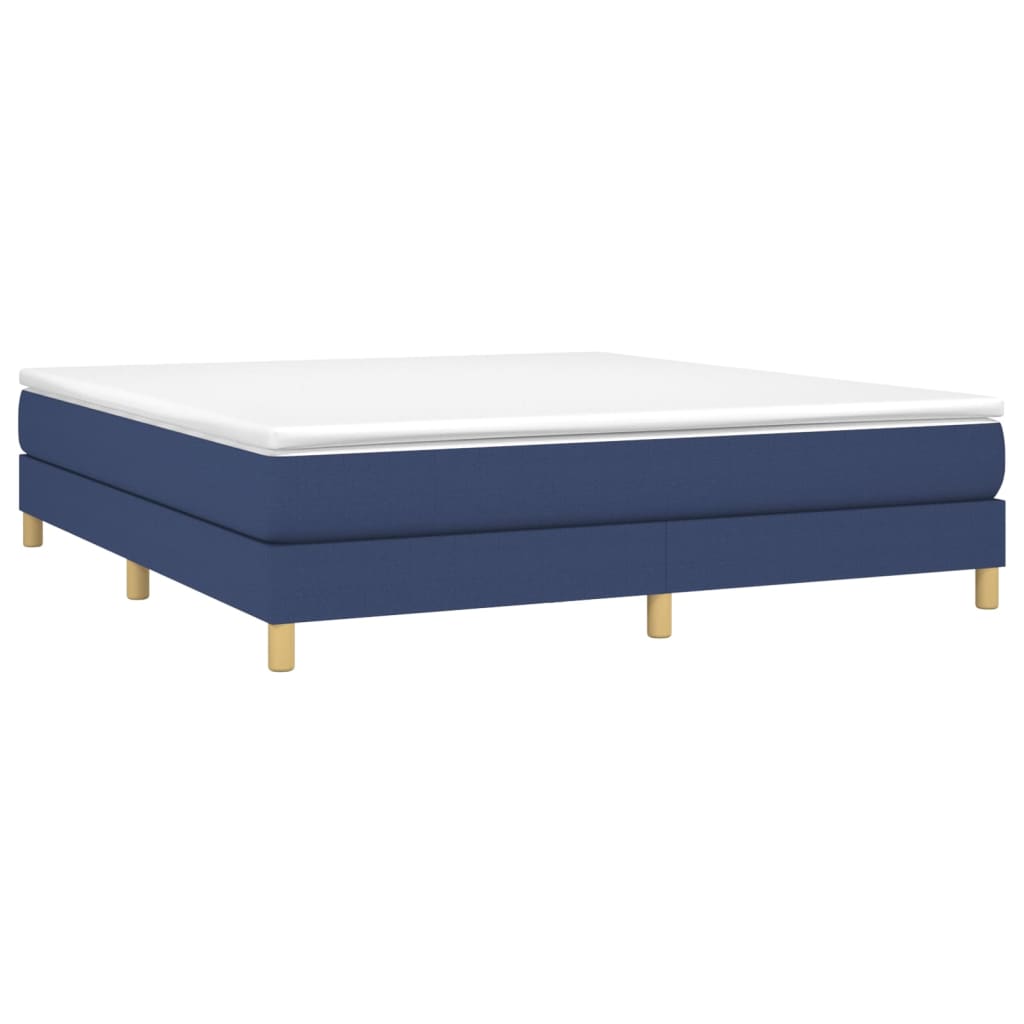 Sommier à lattes de lit avec matelas Bleu 180x200 cm Tissu - XIOS