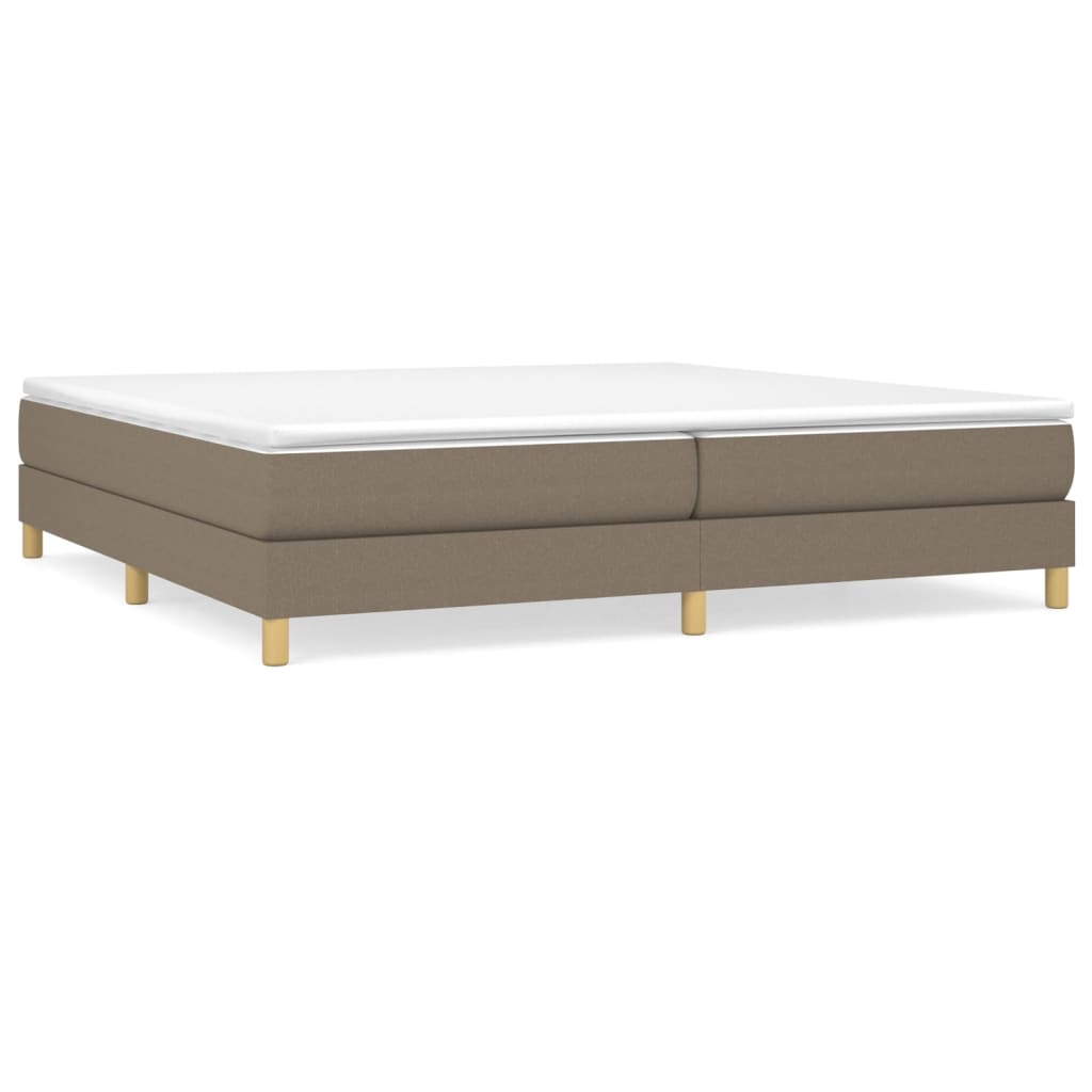 Sommier à lattes de lit avec matelas Taupe 200x200 cm Tissu - XIOS