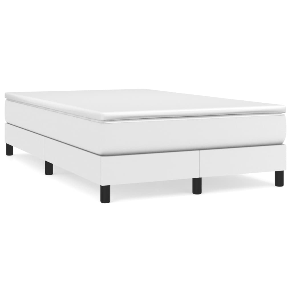 Sommier à lattes de lit avec matelas Blanc 120x200cm Similicuir - XIOS