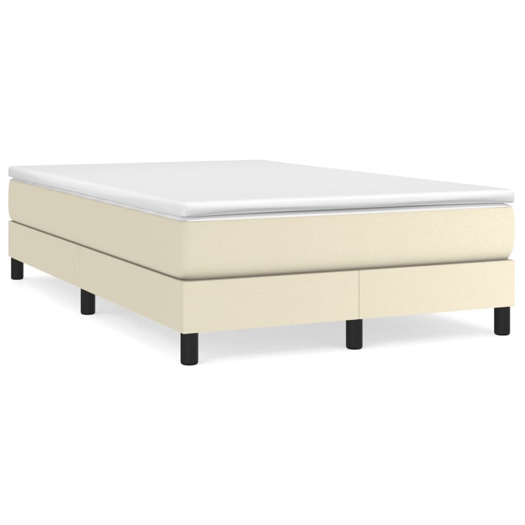 Sommier à lattes de lit avec matelas Crème 120x200cm Similicuir - XIOS