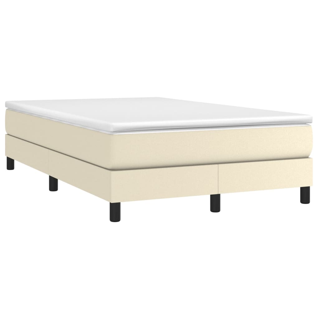 Sommier à lattes de lit avec matelas Crème 120x200cm Similicuir - XIOS