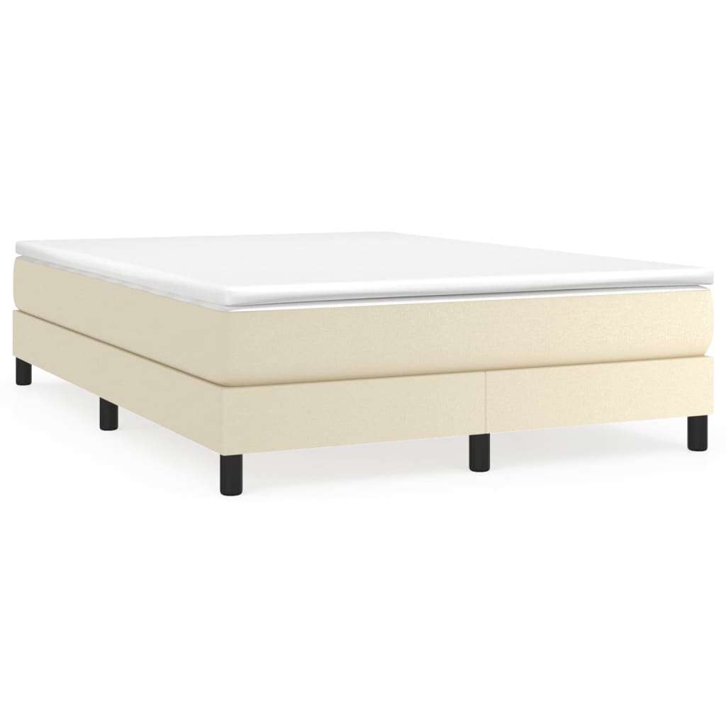Sommier à lattes de lit avec matelas Crème 140x200cm Similicuir - XIOS