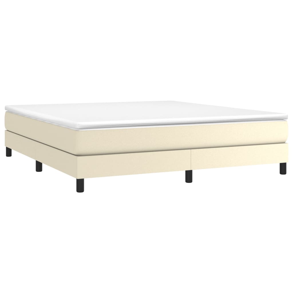 Sommier à lattes de lit avec matelas Crème 160x200cm Similicuir - XIOS