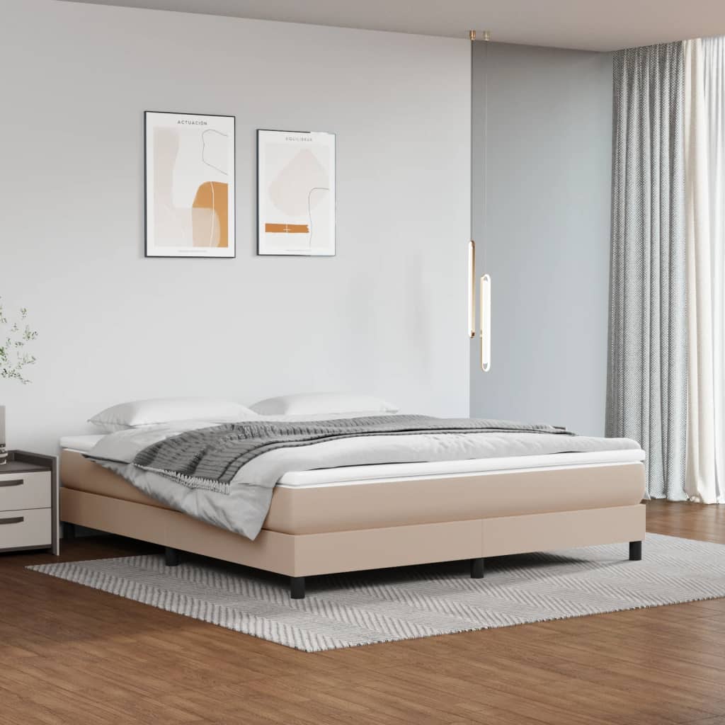 Sommier à lattes de lit avec matelas Cappuccino 160x200 cm - XIOS