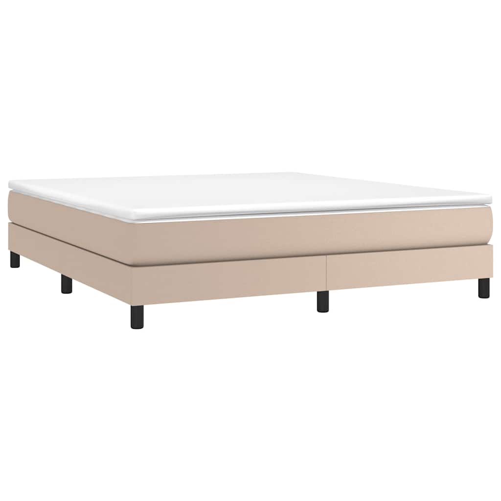 Sommier à lattes de lit avec matelas Cappuccino 180x200 cm