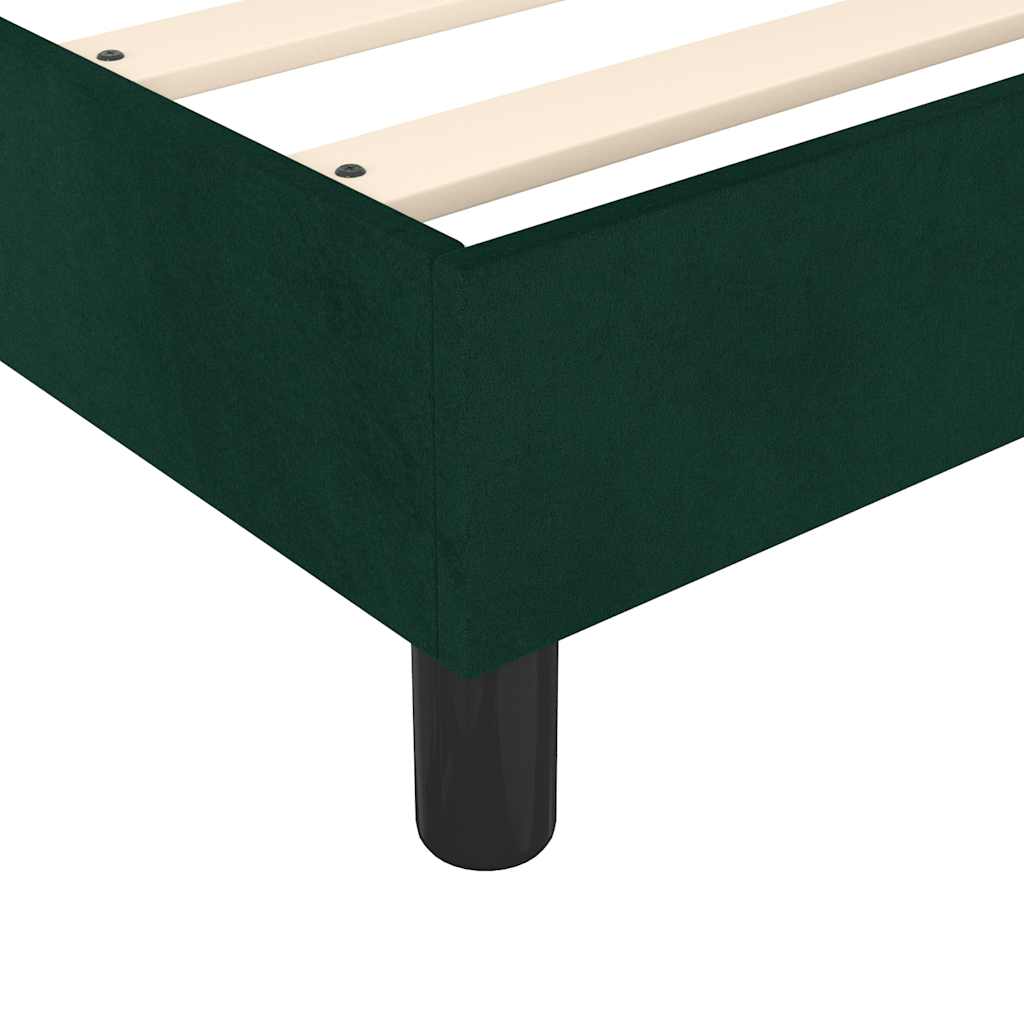 Sommier à lattes de lit et matelas Vert foncé 80x200 cm Velours - XIOS