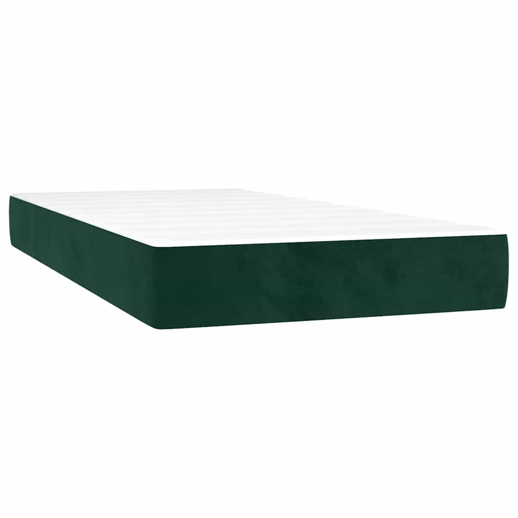 Sommier à lattes de lit avec matelas Vert foncé 90x190 cm - XIOS